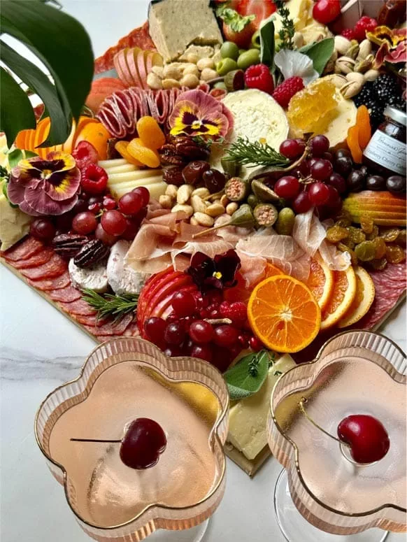 Fresh brunch graze board