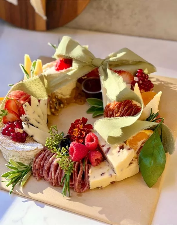 Custom christmas charcuterie board