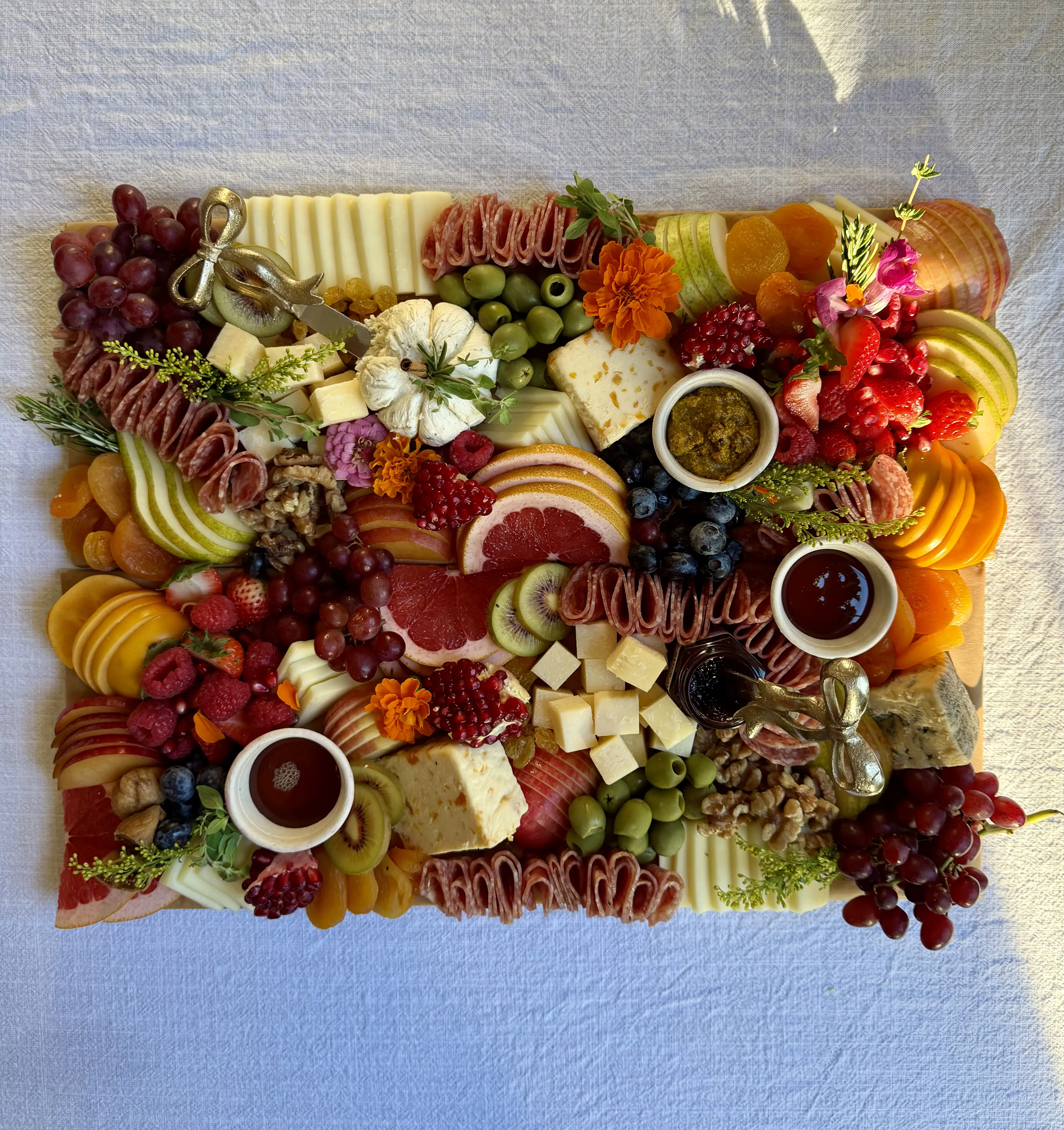 Small charcuterie board view