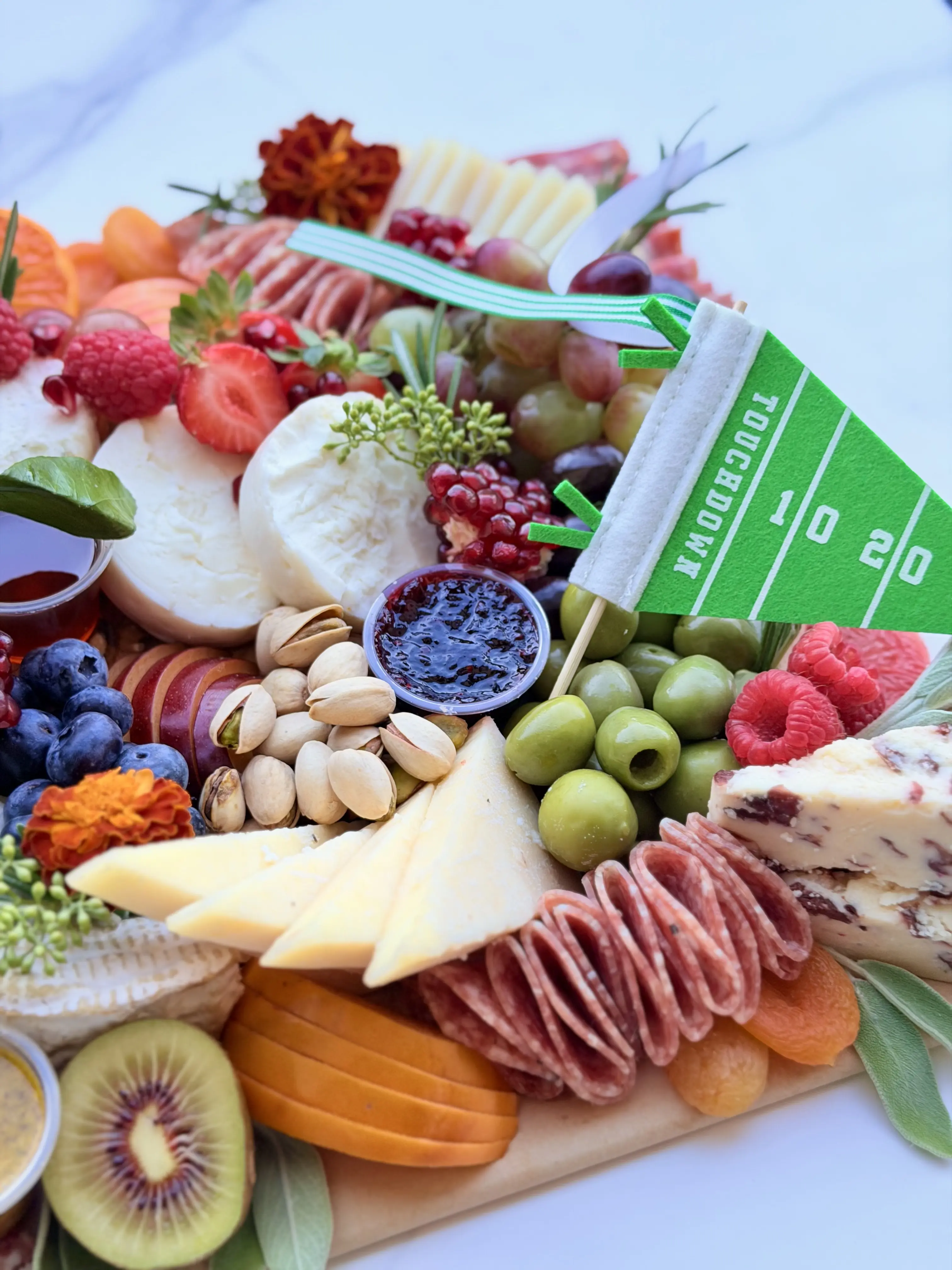 Small charcuterie board view
