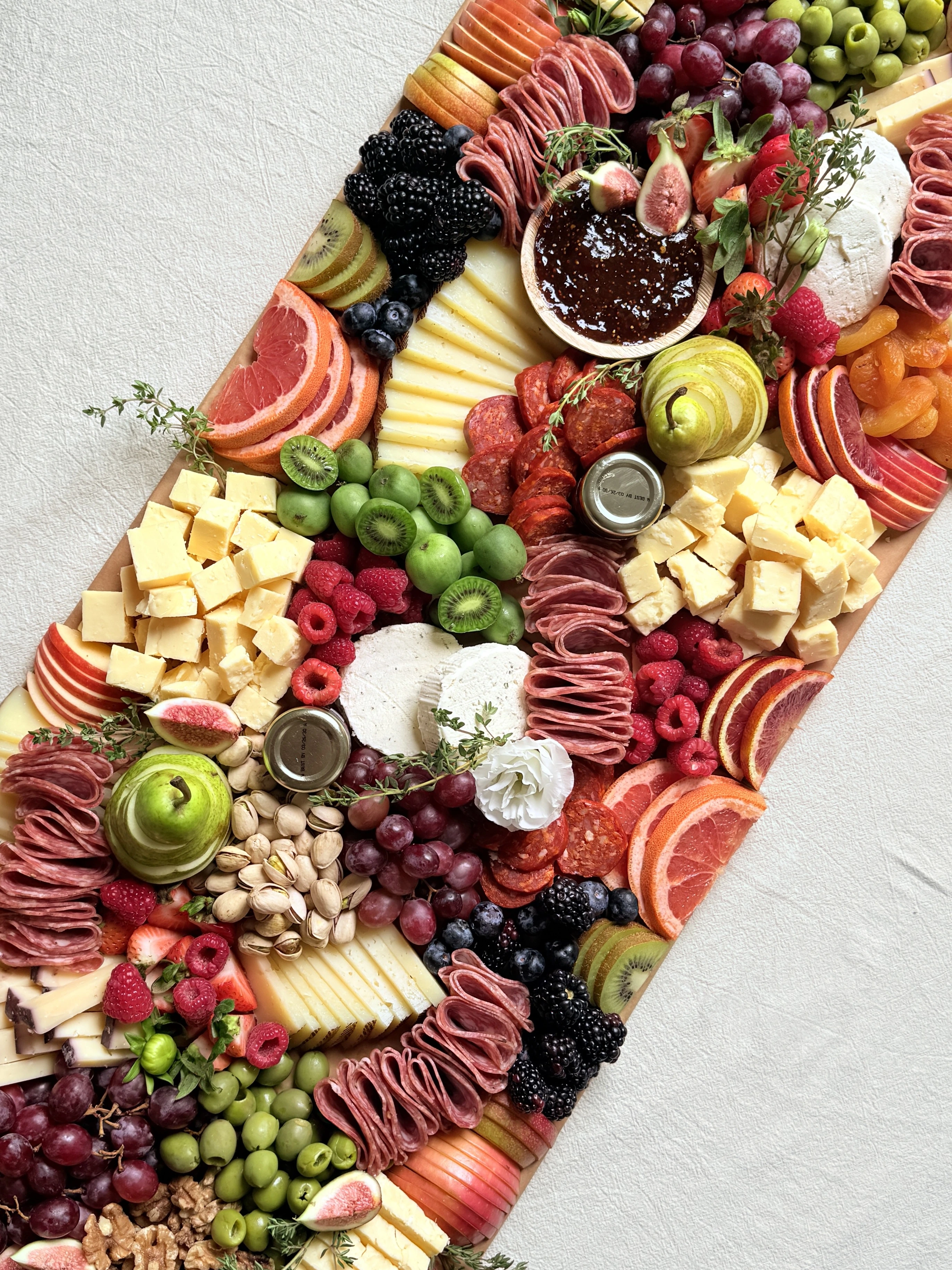 Cheese and fruit platter