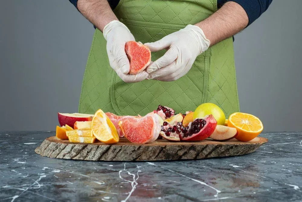 Fruit platter presentation