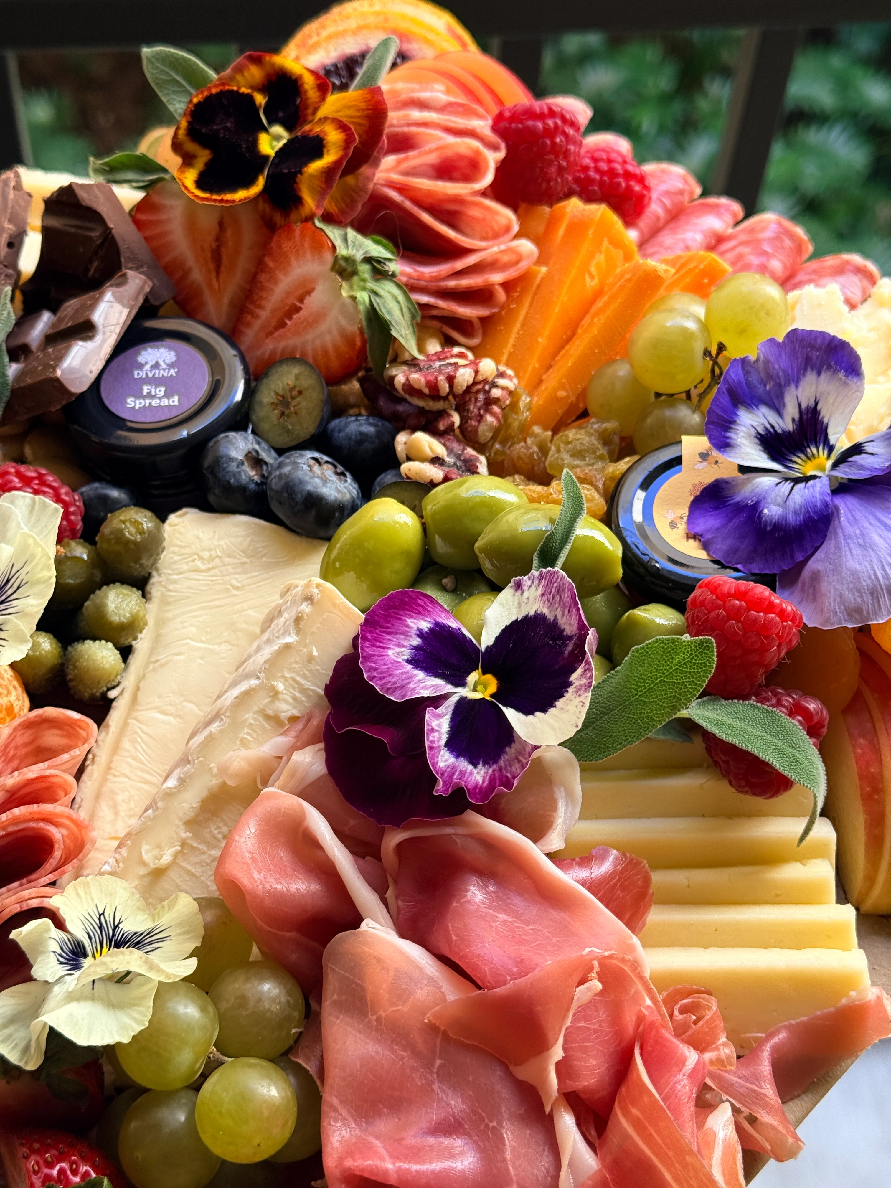 Small charcuterie board view