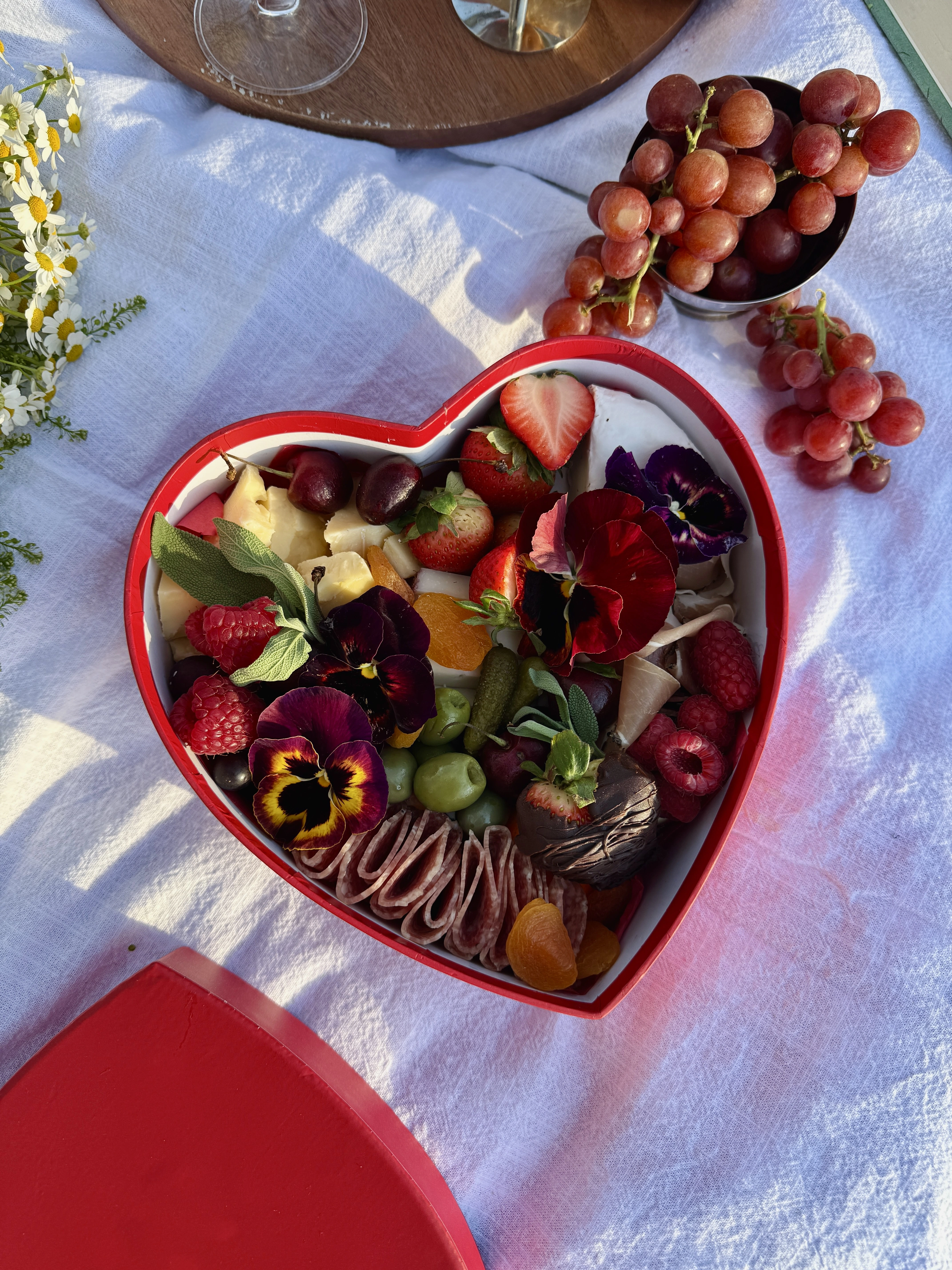 Valentine’s Day cheese and charcuterie box in San Jose