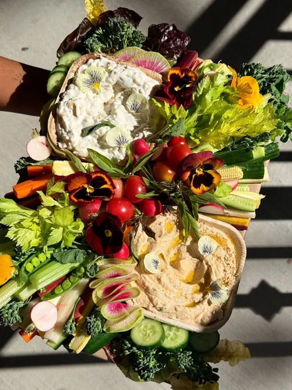 vegetable charcuterie board in San Jose